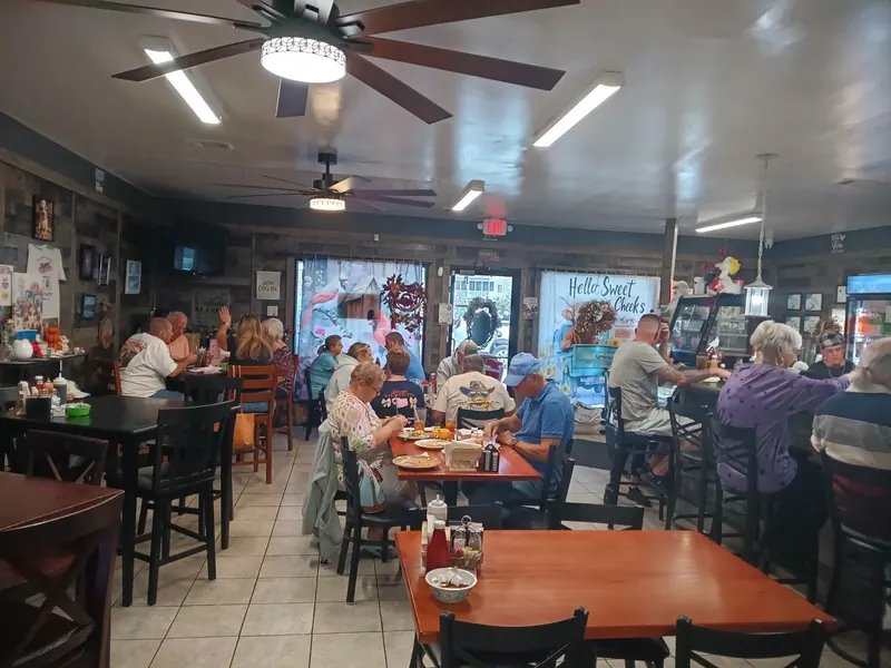 The dining room at lunch
