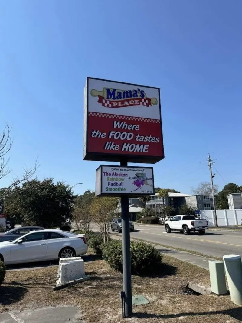 The Mama’s Place roadside sign: Where the food tastes like home